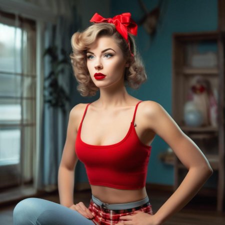 В стиле пин ап