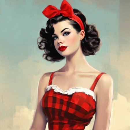 В стиле пин ап