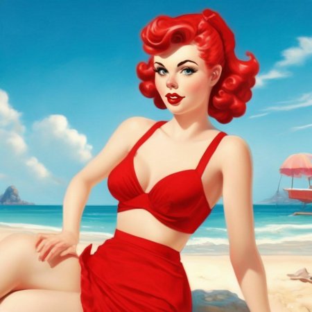 Девушка на пляже