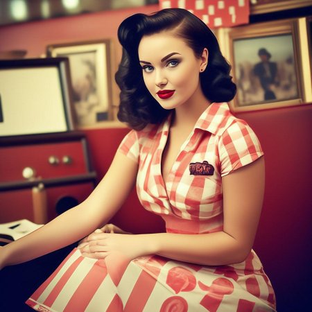 Пин ап стиль