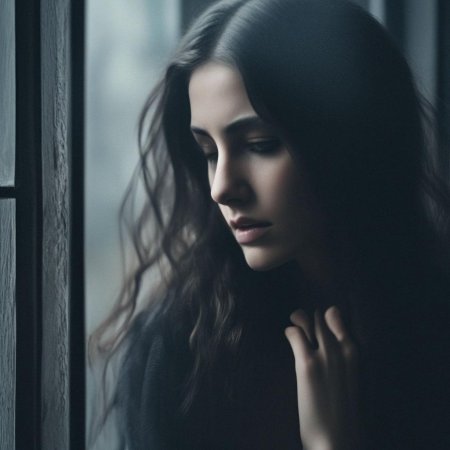 Грустная женщина