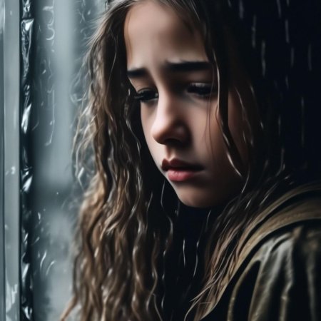 Плачет девушка