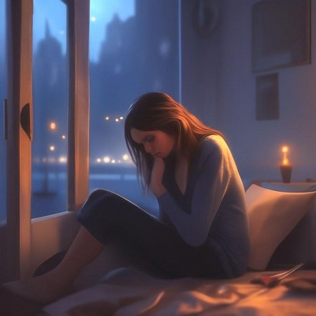 Одинокая девушка