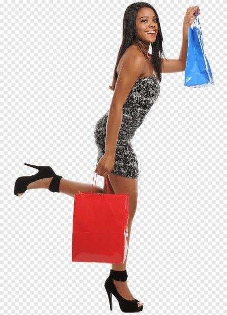 Девушка с сумкой в полный рост