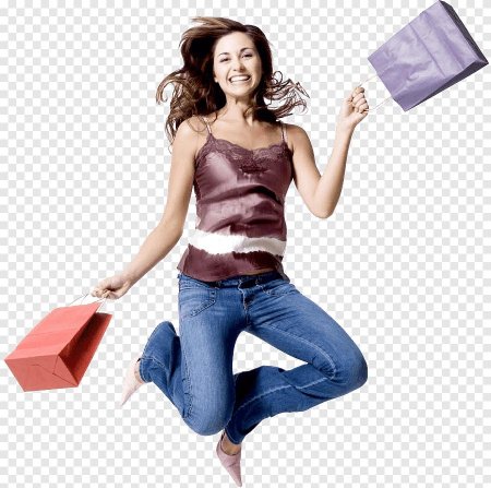 Девушка с пакетами