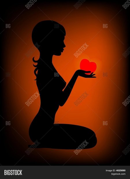 Сердечко силуэт