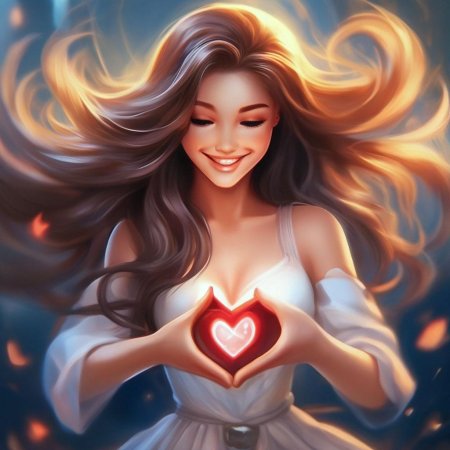 Девушка с сердцем