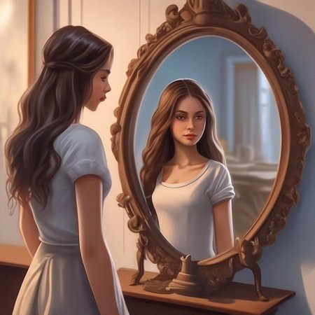 Девушки у зеркала