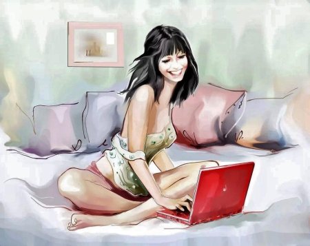 Девушка иллюстрация