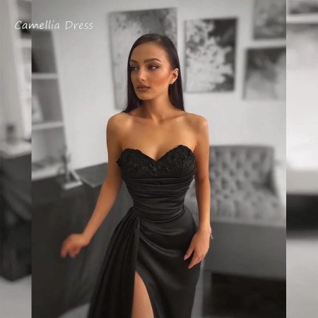 Вечернее платье черное