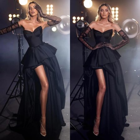 Черное вечернее платье