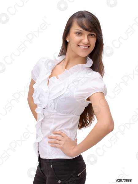 Девушки в приспущенной блузке