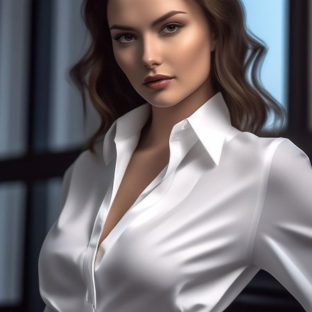 Расстегнутая блузка