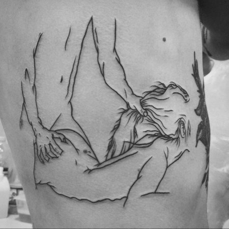 Эскизы тату на ребрах