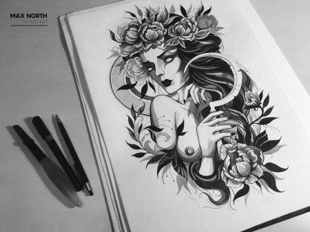 Эскизы тату для девушек