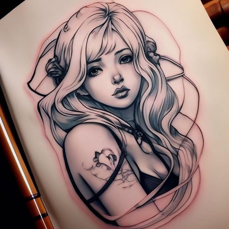 Татуировки с изображением девушек