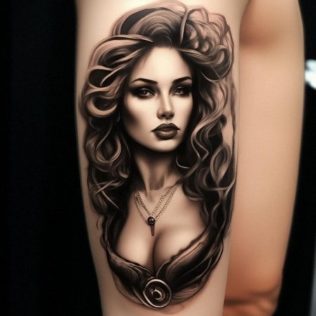 Девушка татуировка