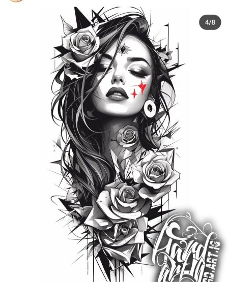 Эскизы в стиле чикано