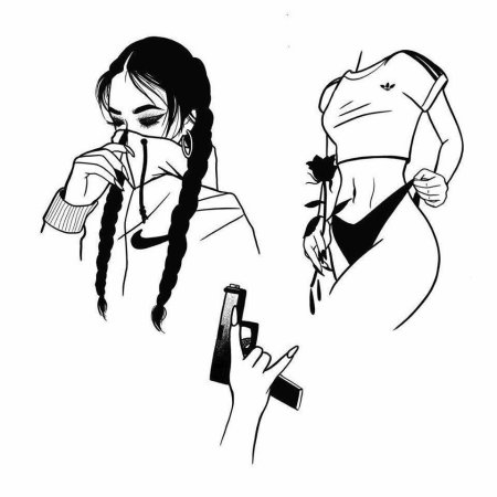 Эскиз девушки