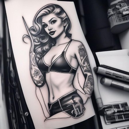 Тату девушек