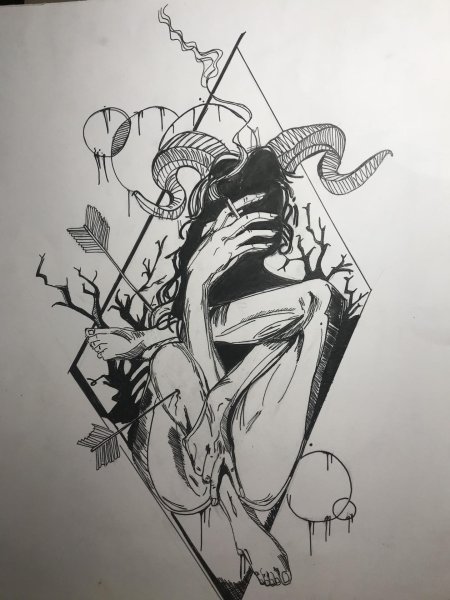 Мистические тату эскизы