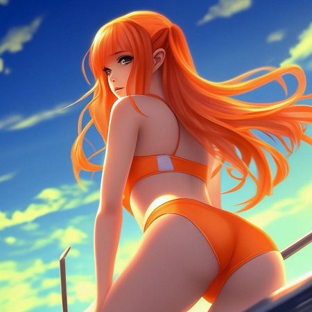 Красивая аниме девушка