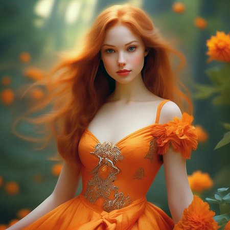 В красивом платье