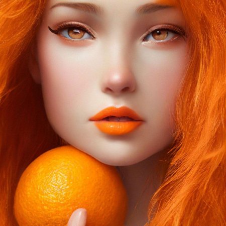 Девушка с апельсинами