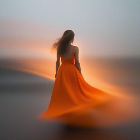 Женщина в платье