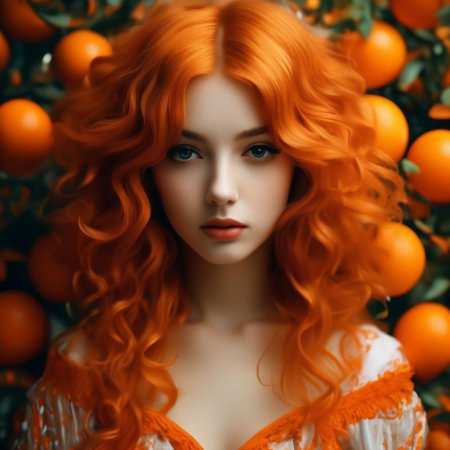 Девушка с апельсинами