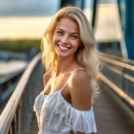 Красивая блондинка