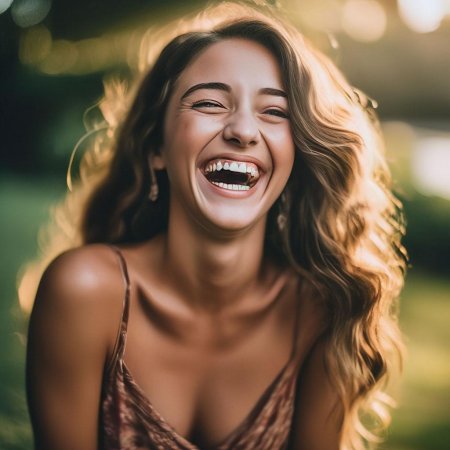 Смеющаяся девушка