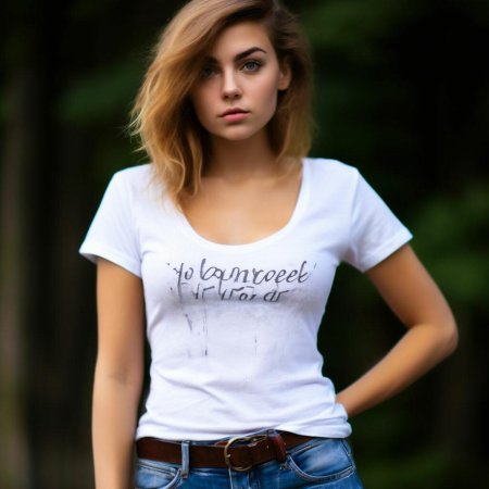 Женская белая футболка