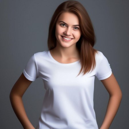Девушка в белой футболке