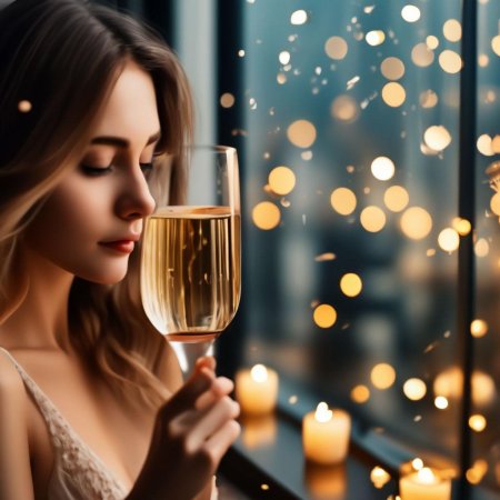 Бокал с шампанским