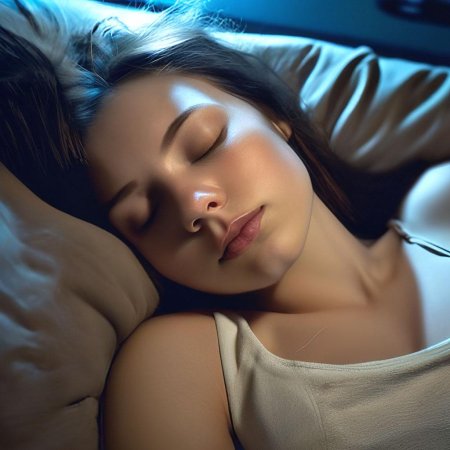 Спит девушка