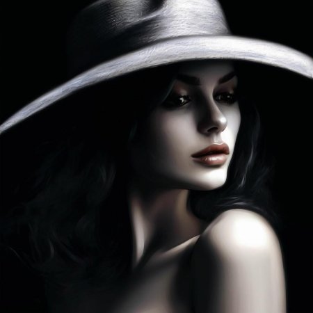 Красивая женщина в шляпе