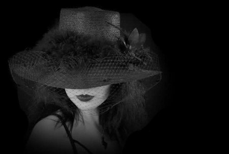 “Женщина в черной вуали” (1820-1823).