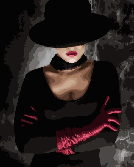 Дама в черной шляпе