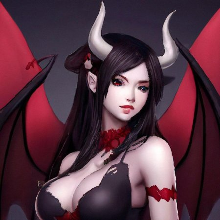Голая девушка демон