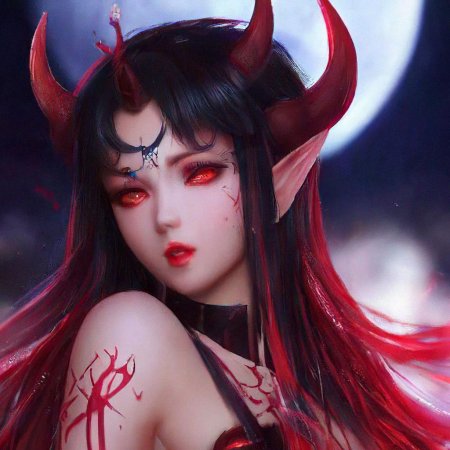 Аниме девушка демон