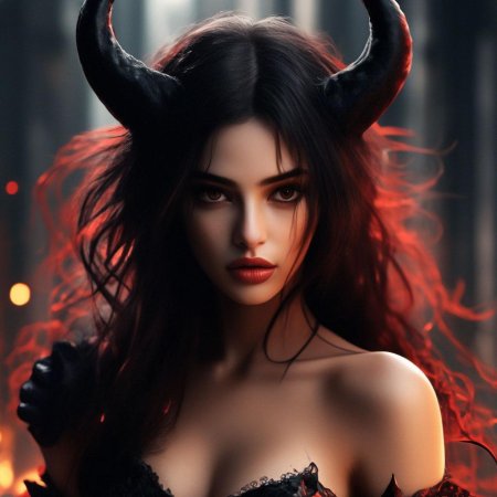 Демон и девушка