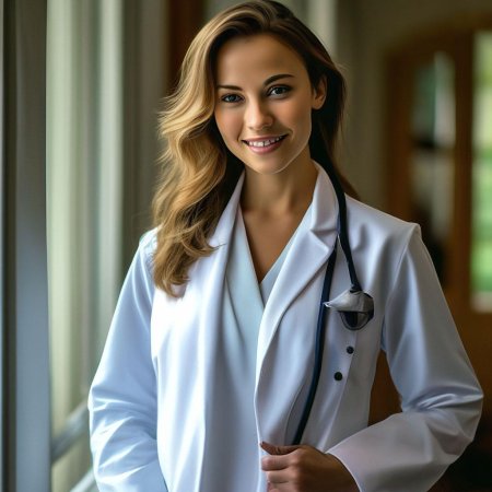 Красивая девушка врач