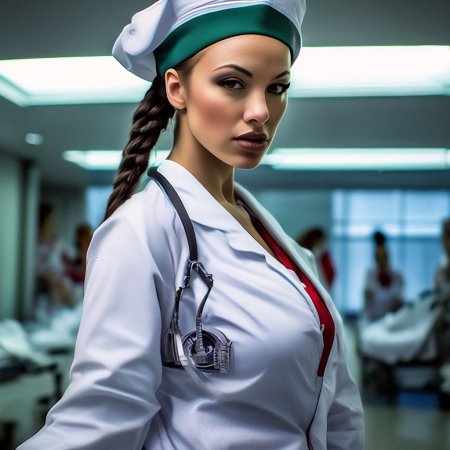 Красивая врач