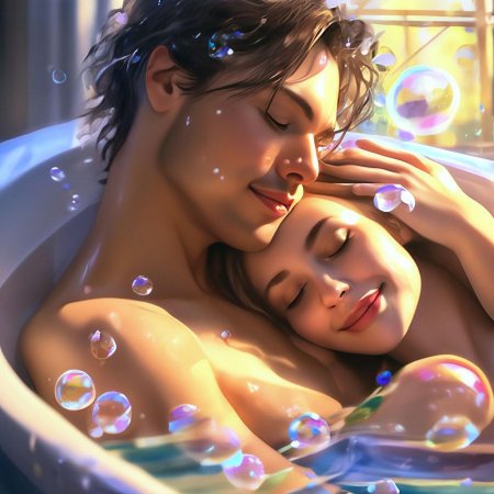 Влюбленные в ванной