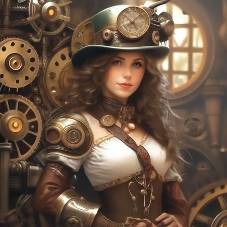 Стимпанк девушка арт
