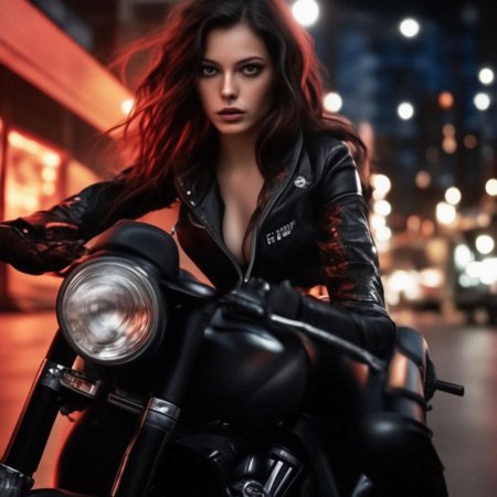 Мотоцикл девушка