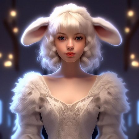 Девушка овечка ар