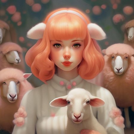 Девочка с ягненком