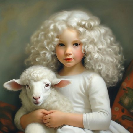 Овечка белая